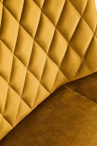 Стул HALMAR K520 горчичный/черный, поворотный