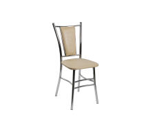 Стул ВВР Марсель Бежевый Крокодил/хром, экокожа