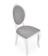 Стул HALMAR VELO белый/серый