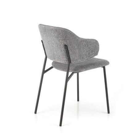 Стул HALMAR K497 светло-серый/черный