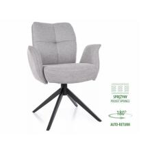 Стул SIGNAL WING Brego 02 светло-серый/черный, поворотный