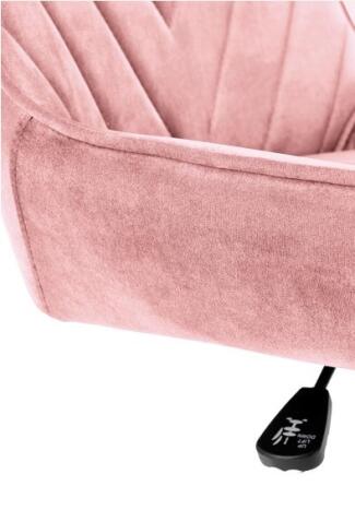 Кресло компьютерное HALMAR RICO розовый/хром