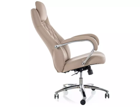 Кресло компьютерное SIGNAL Q-07 бежевый/хром