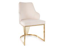 Стул SIGNAL ALURE Velvet Bluvel 22 светло-бежевый/золотой