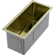 Кухонная мойка из нержавейки Omoikiri Taki 20-U/IF-LG светлое золото