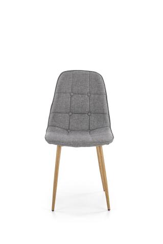 Стул HALMAR K316 серый/дуб медовый