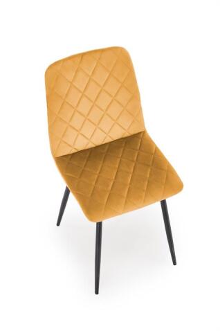 Стул HALMAR K525 горчичный/черный
