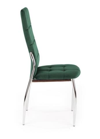 Стул HALMAR K416 темно-зеленый/хром