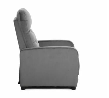 Кресло SIGNAL OTUS Velvet Bluvel 14 раскладное, серый