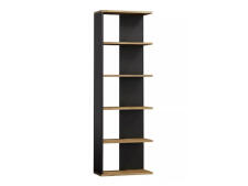 Стеллаж SIGNAL CORNER дуб вотан/черный, 170/60/25