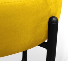 Банкетка Sheffilton SHT-B4 артикул Б-7 желтый/черный муар