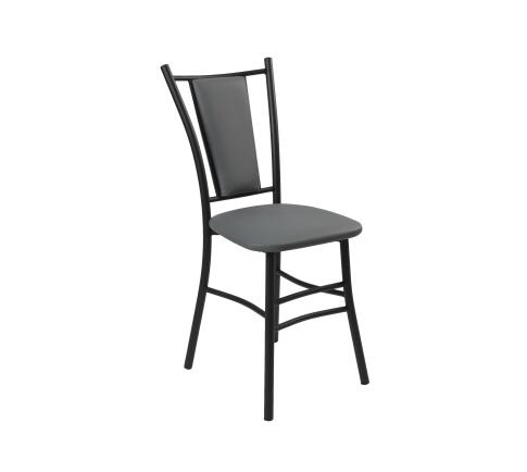 Стул ВВР Марсель Серый/черный, экокожа