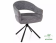 Стул SIGNAL BORGO Leo 07 серый/черный, поворотный