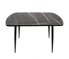 Стол ВВР Пластиковый Черный тунис/черный конус 110/70