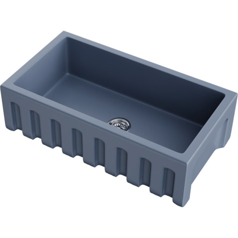 Кухонная мойка из керамики Omoikiri Mikura 91-SB Natceramic/smoky blue