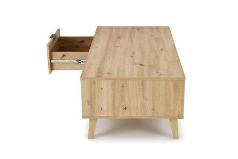 Стол журнальный HALMAR BORNEO LAW-1 дуб артизан/черный