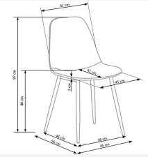 Стул HALMAR K417 темно-зеленый/черный