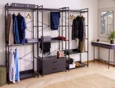 Стеллаж SIGNAL RIN C черный 200/80