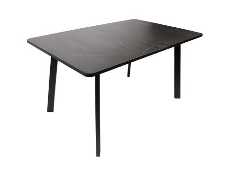 Стол ВВР Миллер Каспий черное золото/черный №3, пластик 120-160/80