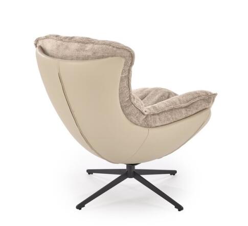 Кресло HALMAR LOBSTER бежевый/черный