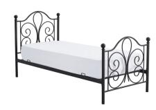 Кровать HALMAR PANAMA черный, 90/200