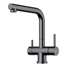 Смеситель для кухни Omoikiri Takamatsu S GM латунь/вороненая сталь