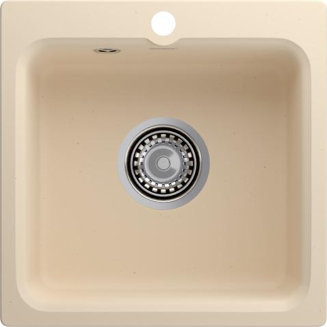 Кухонная мойка GRANFEST SMART SM-430 бежевый, без сифона