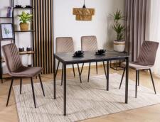 Стол обеденный SIGNAL MARIO эффект черного мрамора/черный 100/60