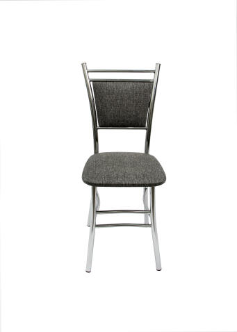 Стул ВВР Мажор серый/хром, рогожка