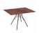 Стол Sheffilton SHT-TU34-P/TT21-6 100/75 керамика чёрный муар/коричневая сепия