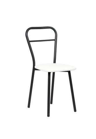 Стул ВВР Браун белый крокодил/черный, экокожа