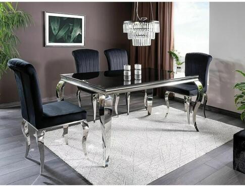 Стул SIGNAL PRINCE Velvet tap. 186 черный/хром