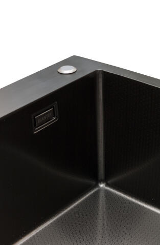 Кухонная мойка из нержавейки BLANTEK LS-5050HN Honeycomb Nano black (+ 500B40B)