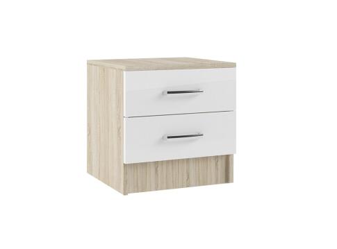 Тумба прикроватная ДСВ (МС Софи) СТБ 400.1 Сонома/Белый