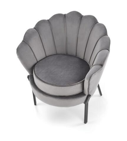 Кресло HALMAR ANGELO серый/черный