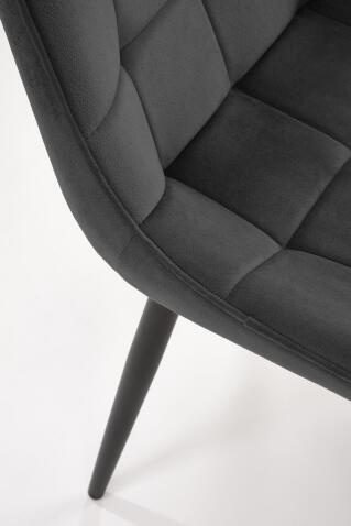 Стул HALMAR GANSO черный/черный