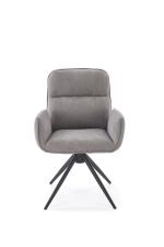 Стул HALMAR K574 серый/черный, поворотный