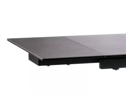Стол обеденный SIGNAL SALVADORE Ceramic II серый/черный мат 120-180/80