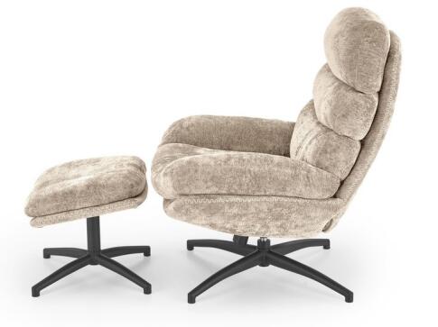 Кресло HALMAR DARIO бежевый/черный