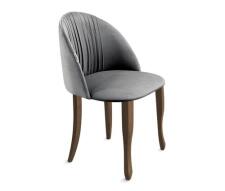 Стул Sheffilton SHT-ST35-1/S122 угольно-серый/темный орех/черный муар