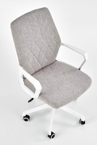 Кресло компьютерное HALMAR SPIN 2 белый/светло-серый