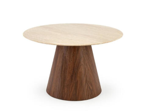 Стол обеденный HALMAR PIREUS травертин/орех 120