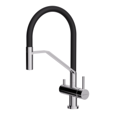 Смеситель для кухни Omoikiri Akeno C-BL хром/черный