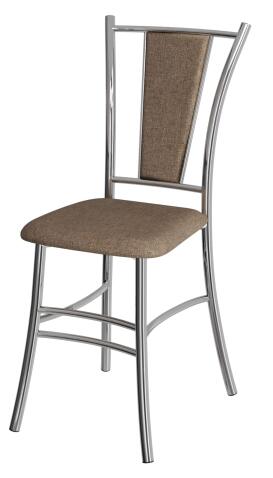 Стул ВВР Марсель коричневый/хром, рогожка