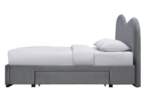 Кровать HALMAR AMBER серый, 160/200