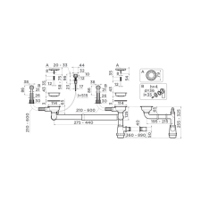 Арматура для двухчашевых моек Omoikiri WK-2-R-A IN