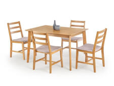 Комплект HALMAR CORDOBA (стол + 4 стула) дуб