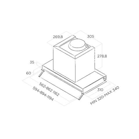 Вытяжка ELICA BOXIN LX/BL MAT/A/60