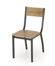 Комплект HALMAR MILTON (стол+ 4 стула) натуральный/черный