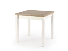 Стол обеденный HALMAR GRACJAN дуб сонома/белый 80-160/80